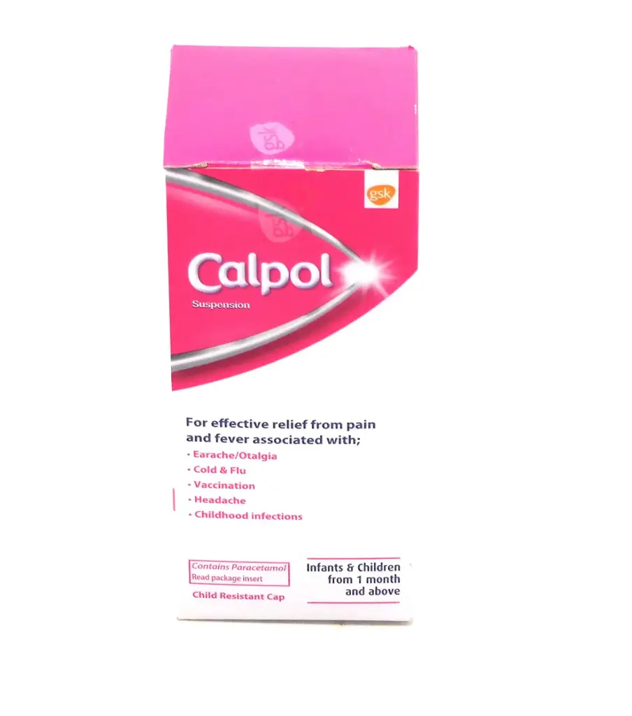 Paracetamol 120mg/5ml Suspension 100ml (Calpol)