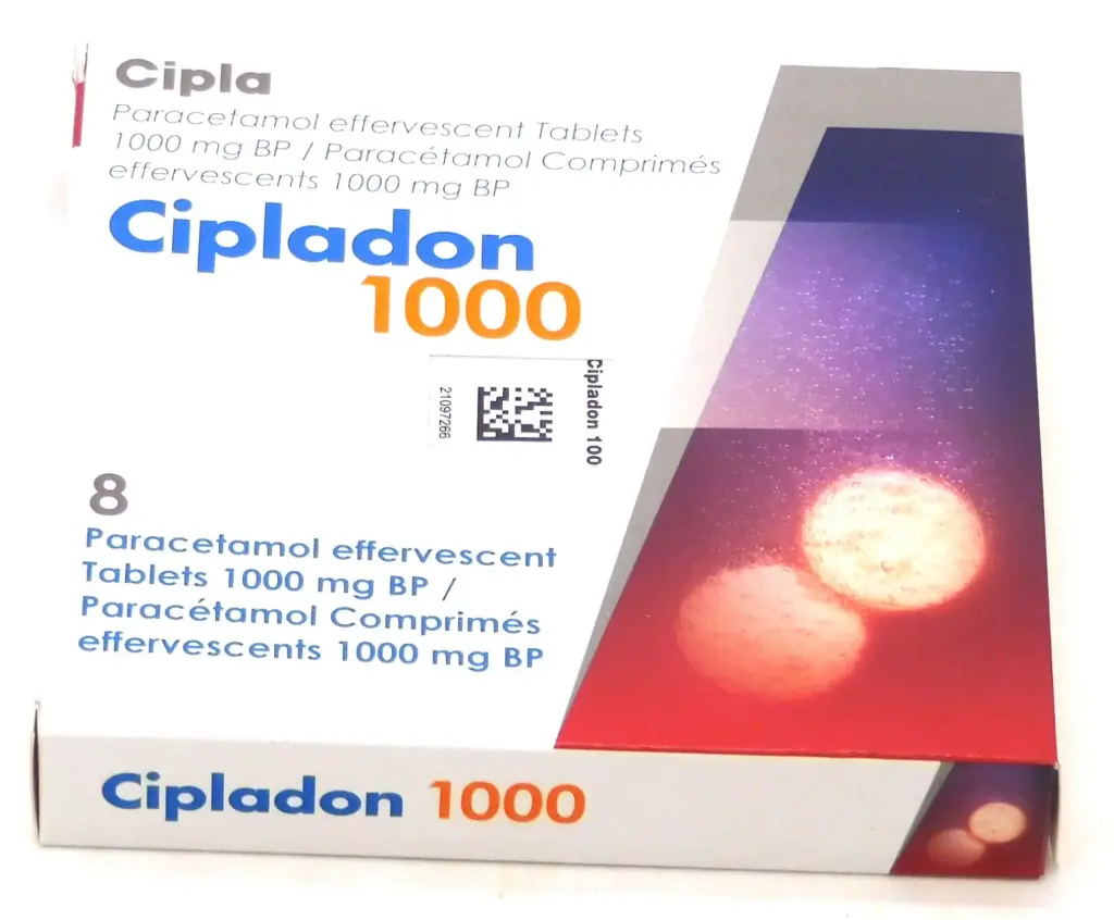 Paracetamol Effervescent 1000mg Tablets (Cipladon)