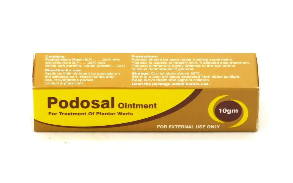 Podophyllum Resin/Salicylic Acid 20/25% Ointment (Podosal)