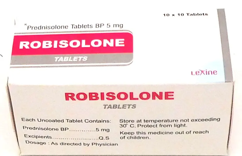 Prednisolone 5mg Tablets Blister (Robisolone)