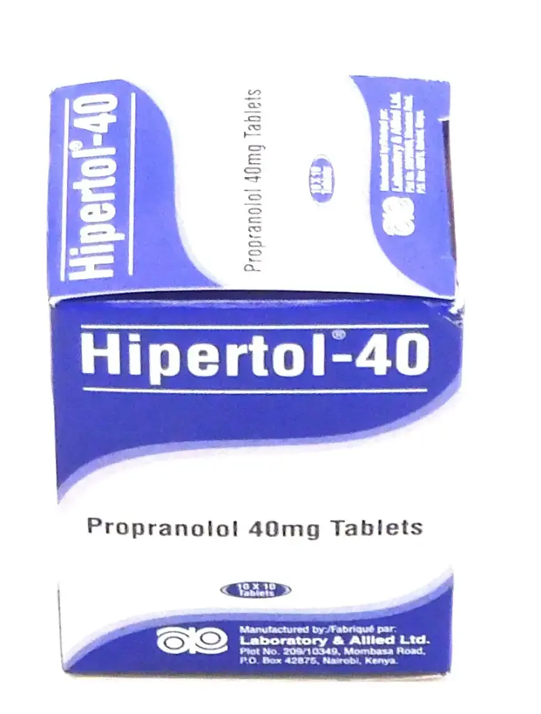 Propranolol 40mg Tablets (Hipertol 40)