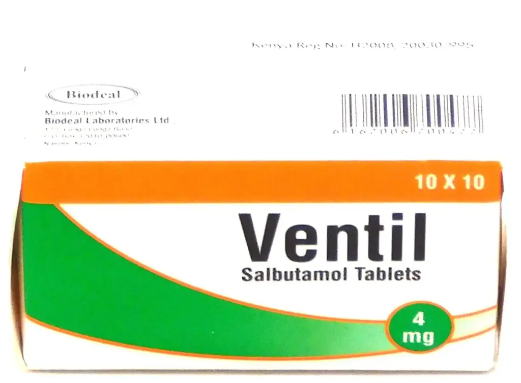 Salbutamol 4mg Tablets Blister (Ventil)