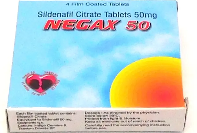 Sildenafil 50mg Tablets (Negax)