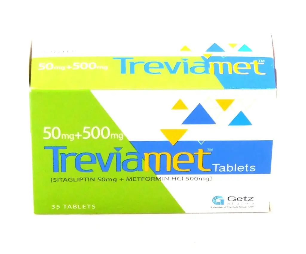 Sitagliptin/Metformin 50mg/500mg Tablets (Treviamet)