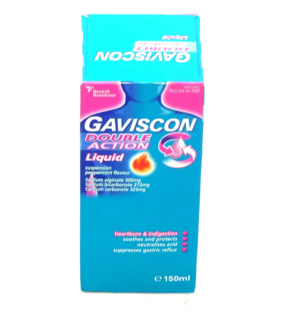 Sodium Alginate/Sodium Bicarbonate/Calcium Carbonate Suspension 150ml (Gaviscon Double Action)