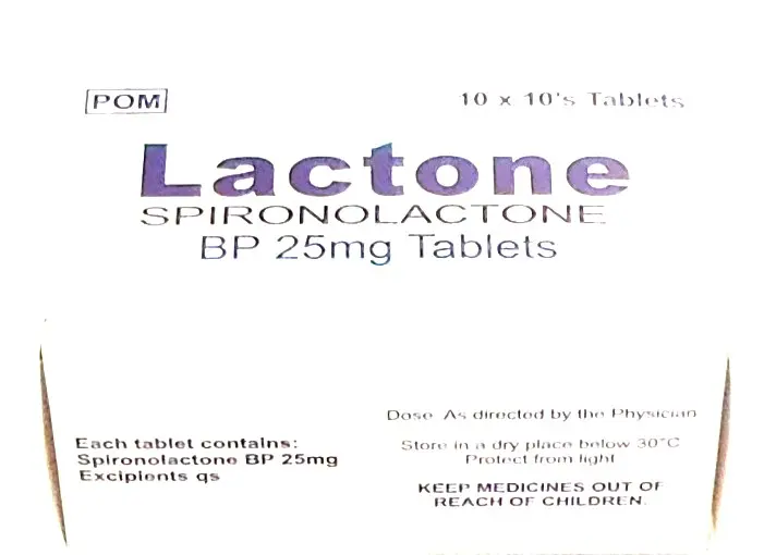 Spironolactone 25mg Tablets (Lactone)