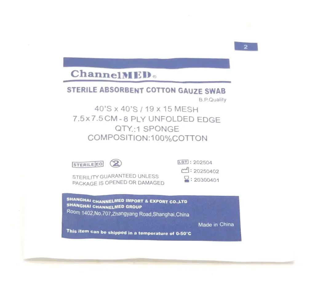 Sterile Gauze Swabs 3cm x 3cm (Channelmed)