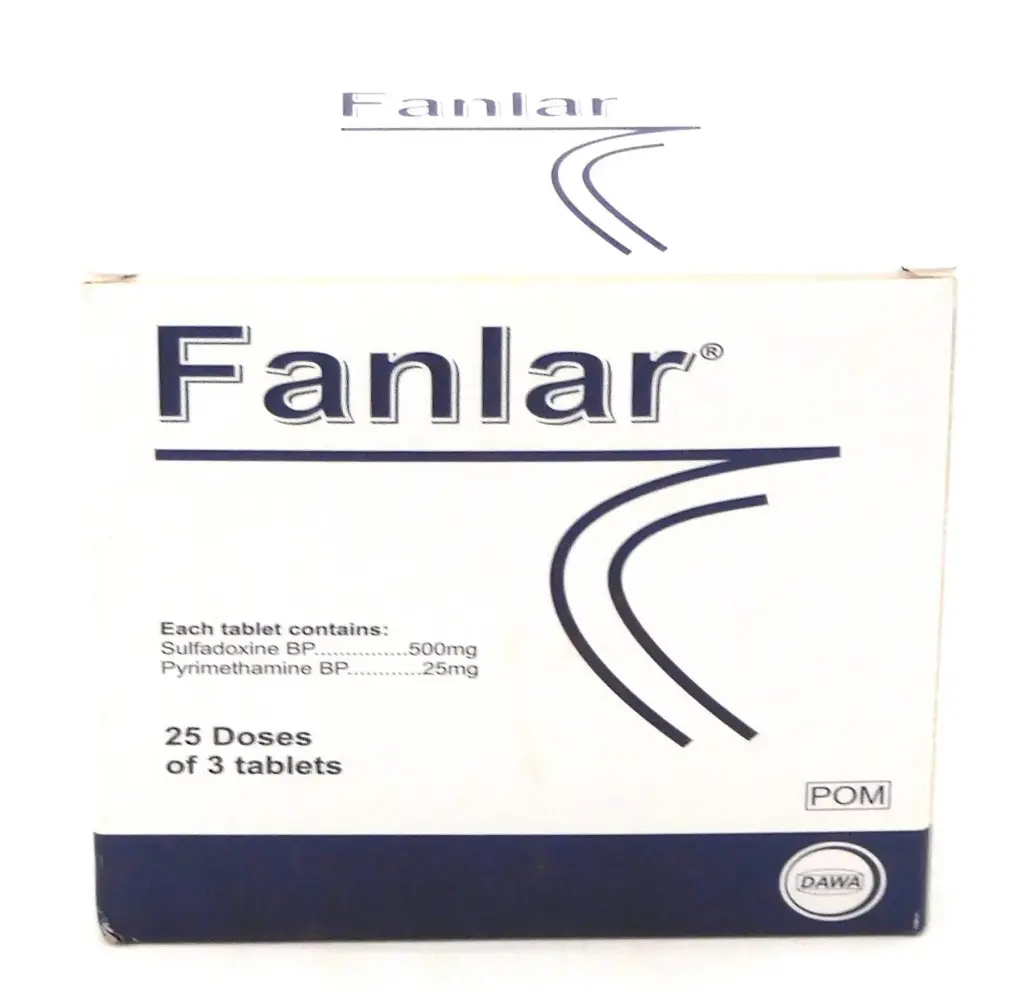 Sulfadoxine 500mg/Pyrimethamine 25mg Tablets (Fanlar)
