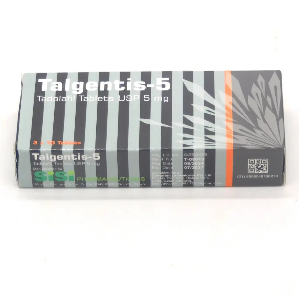 Tadalafil 5mg Tablets (Talgentis) 