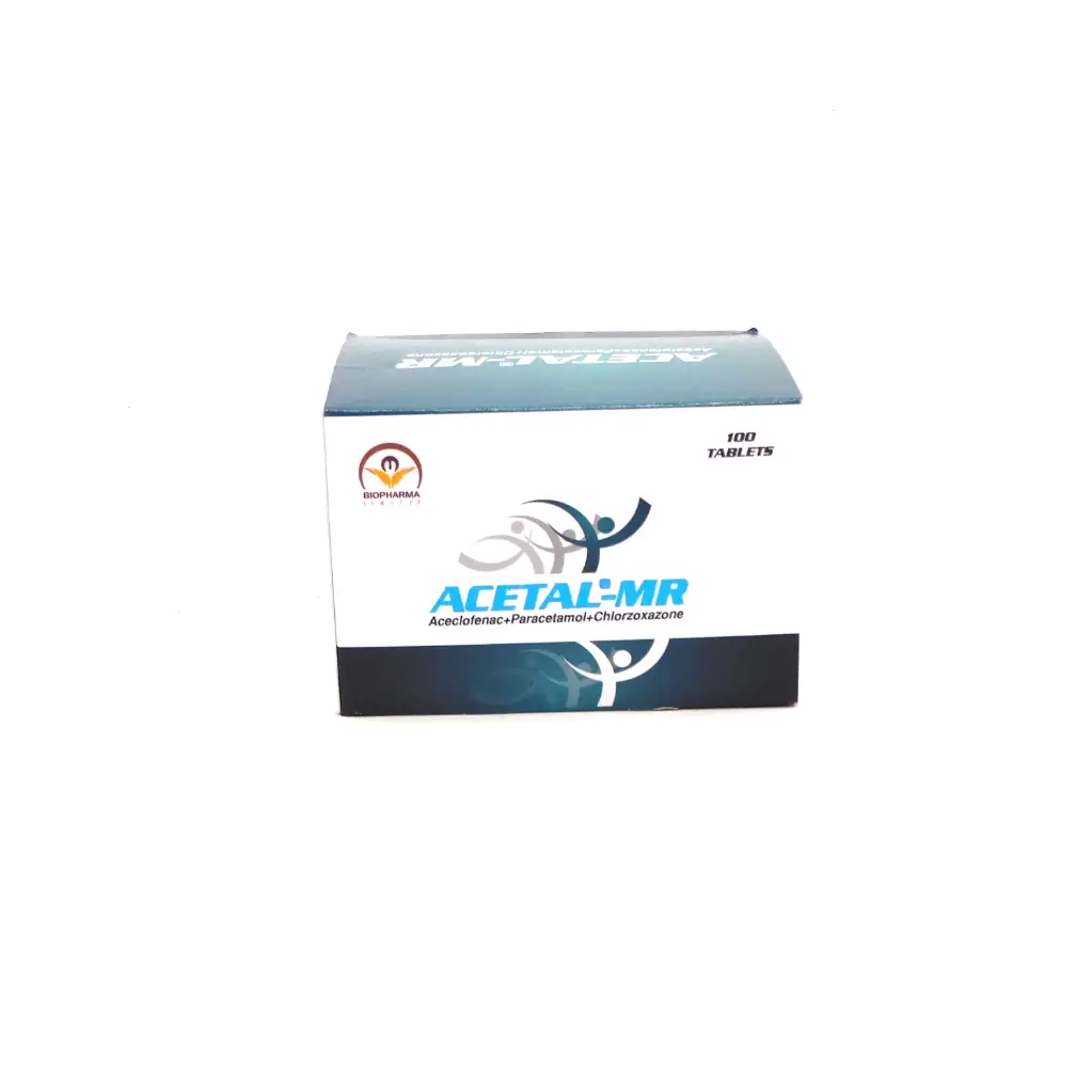 Aceclofenac/Paracetamol/Chlorzoxazone Tablets 100/325/500 (Acetal MR)