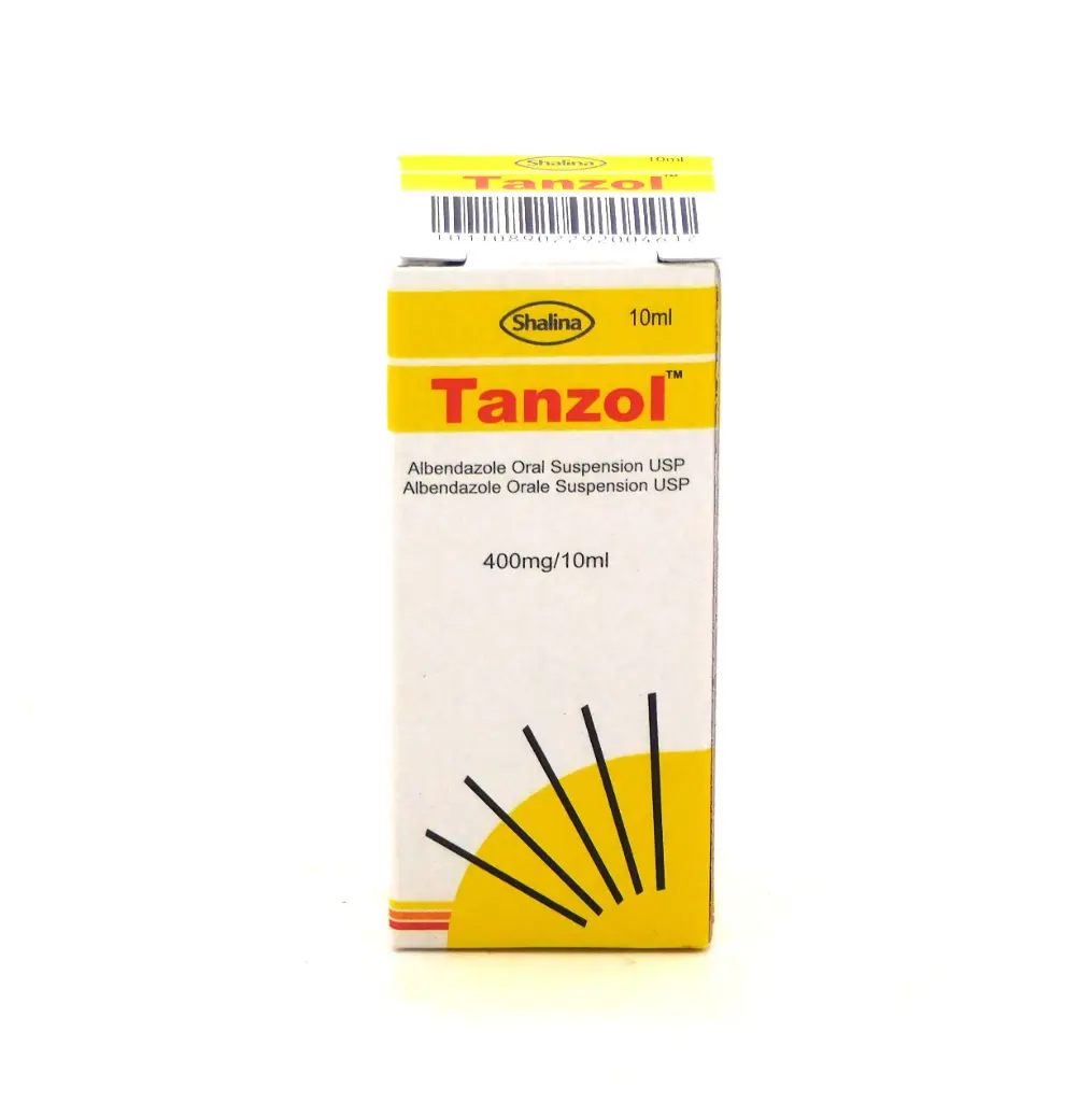 Albendazole Suspension 400mg/10ml (Tanzol)