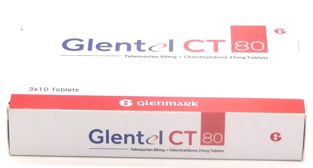 Telmisartan/Chlorthalidone 80mg/25mg Tablets (Glentel CT 80) 