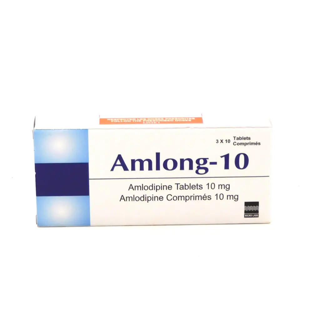 Amlodipine Besylate 10mg Tablets (Amlong-10)