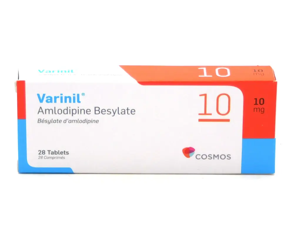 Amlodipine Besylate 10mg Tablets (Varinil)