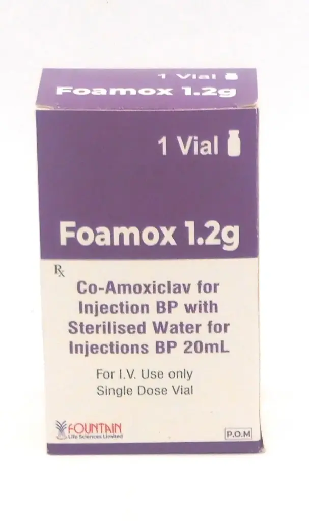 Amoxicillin/Clavulanate Potassium 1.2g Injection (Foamox)