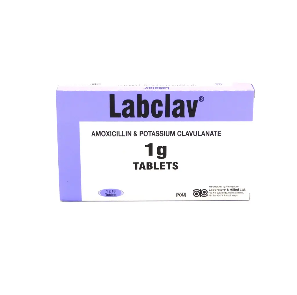 Amoxicillin/Clavulanate Potassium 1g Tablets (Labclav)