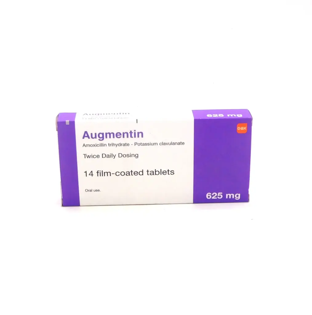 Amoxicillin/Clavulanate Potassium 625mg Tablets (Augmentin)
