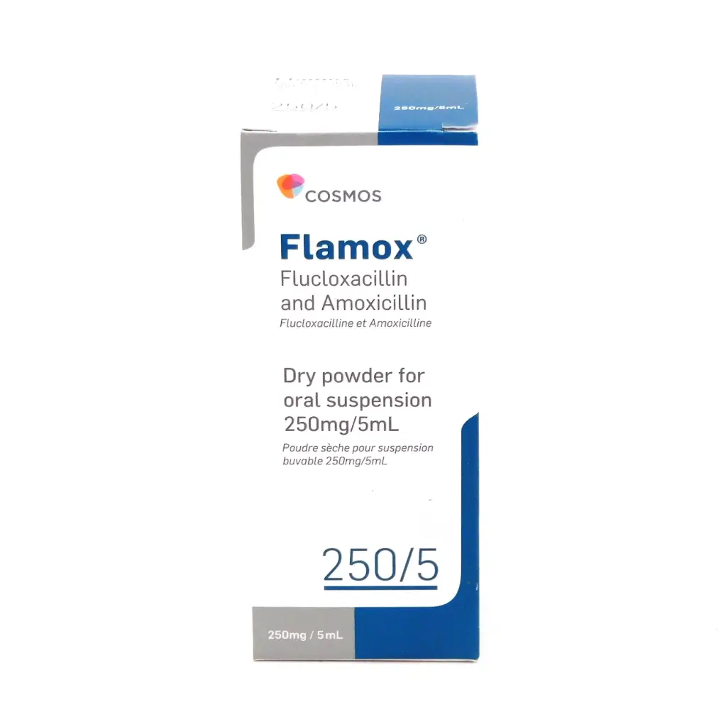 Amoxicillin/Flucloxacillin 125/125mg/5ml 100ml Suspension (Flamox)