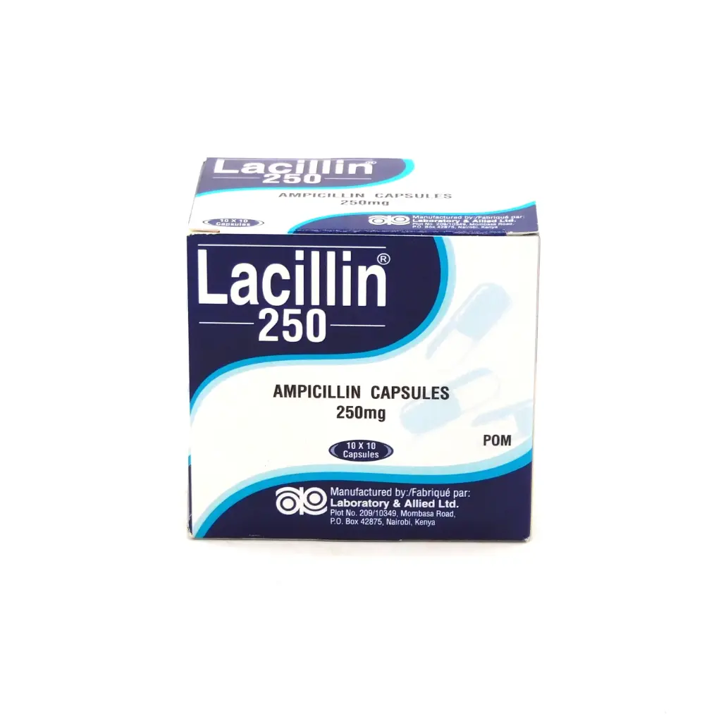Ampicillin 250mg Capsules (Lacillin)