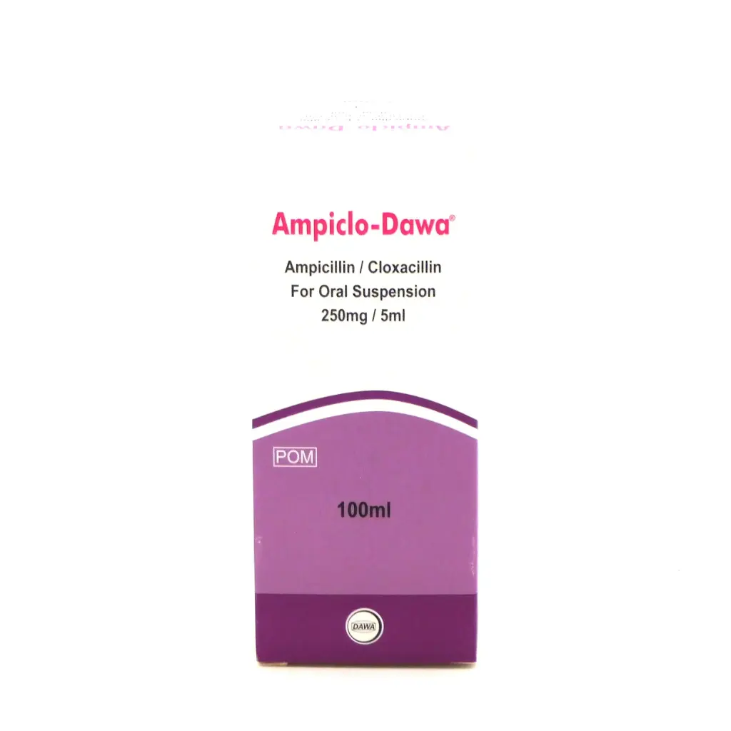 Ampicillin/Cloxacillin 250mg/5ml Suspension 100ml (Ampiclo-Dawa)