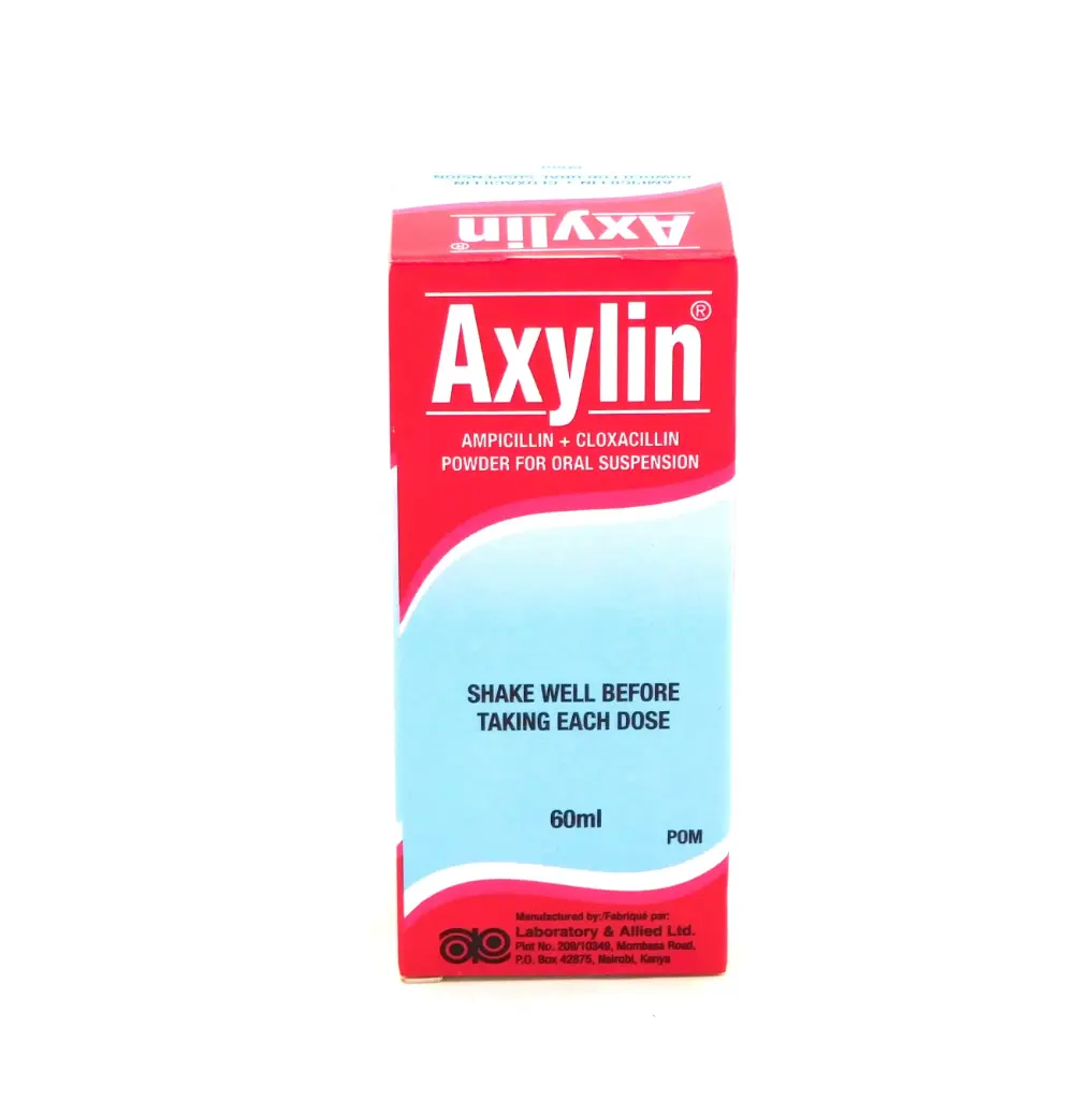 Ampicillin/Cloxacillin 250mg/5ml Suspension 60ml (Axylin)