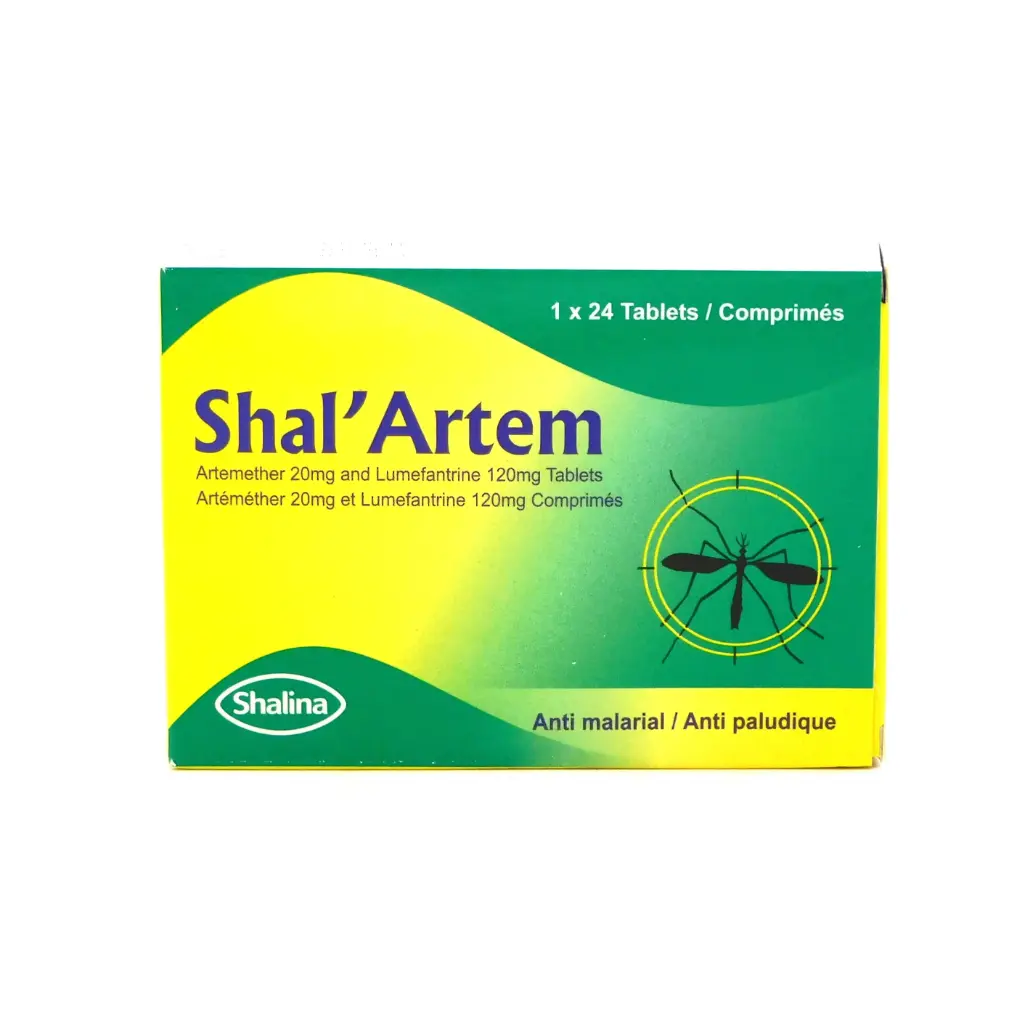 Artemether 20mg/Lumefantrine 120mg Tablets (Shal'Artem)
