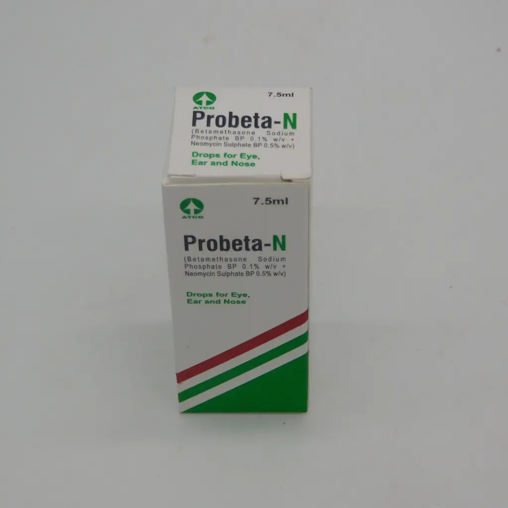 Betamethasone/Neomycin Drops 7.5ml, 0.1%/0.5%w/v (Probeta N)