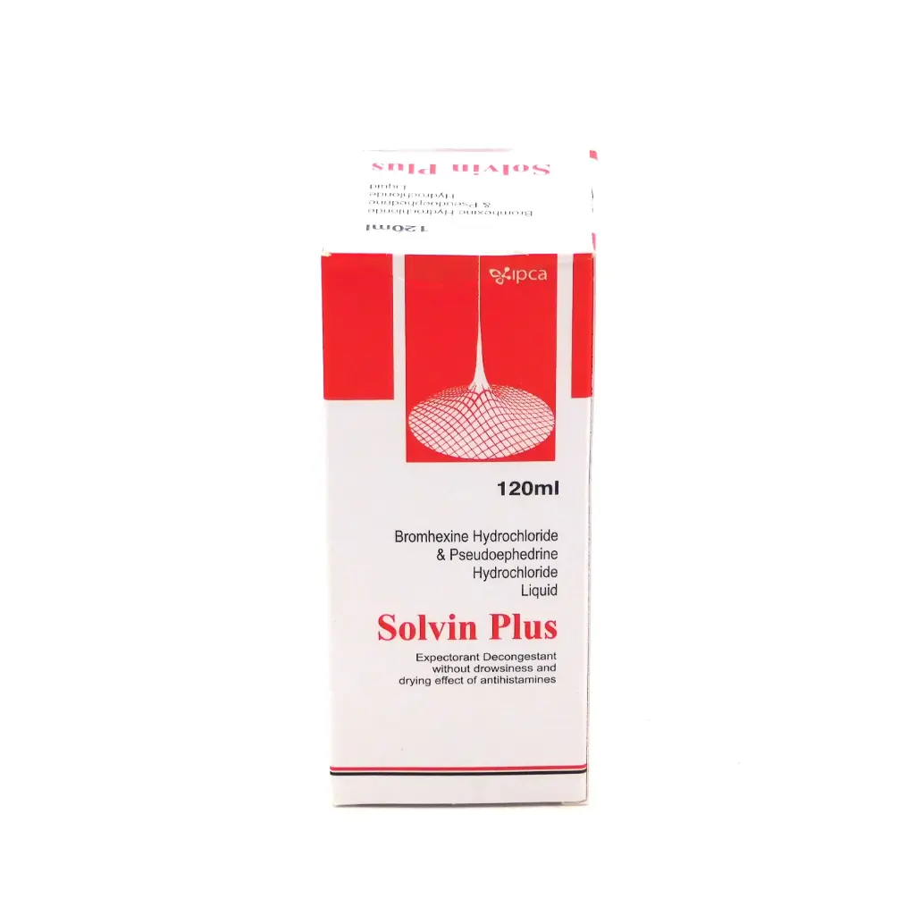 Bromhexine Hcl/Pseudoephedrine Hcl 120ml Syrup (Solvin Plus)