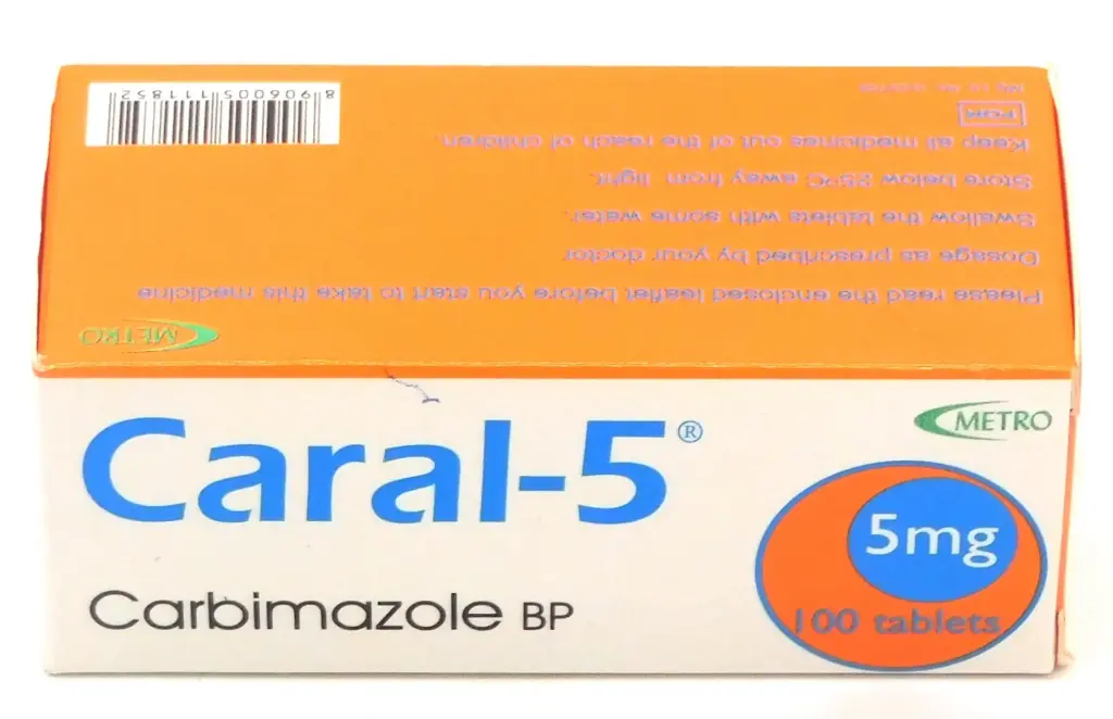 Carbimazole 5mg Tablets (Caral)