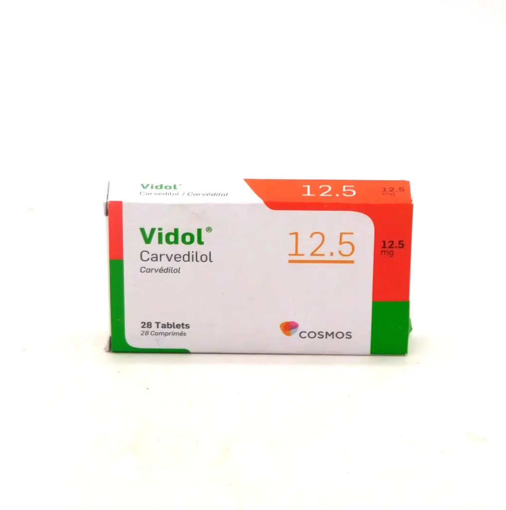 Carvedilol 12.5mg Tablets (Vidol)