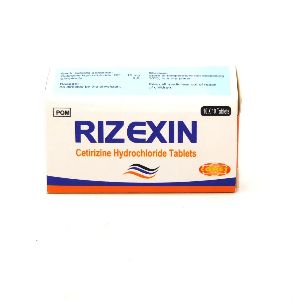 Cetirizine 10mg Tablets (Rizexin)