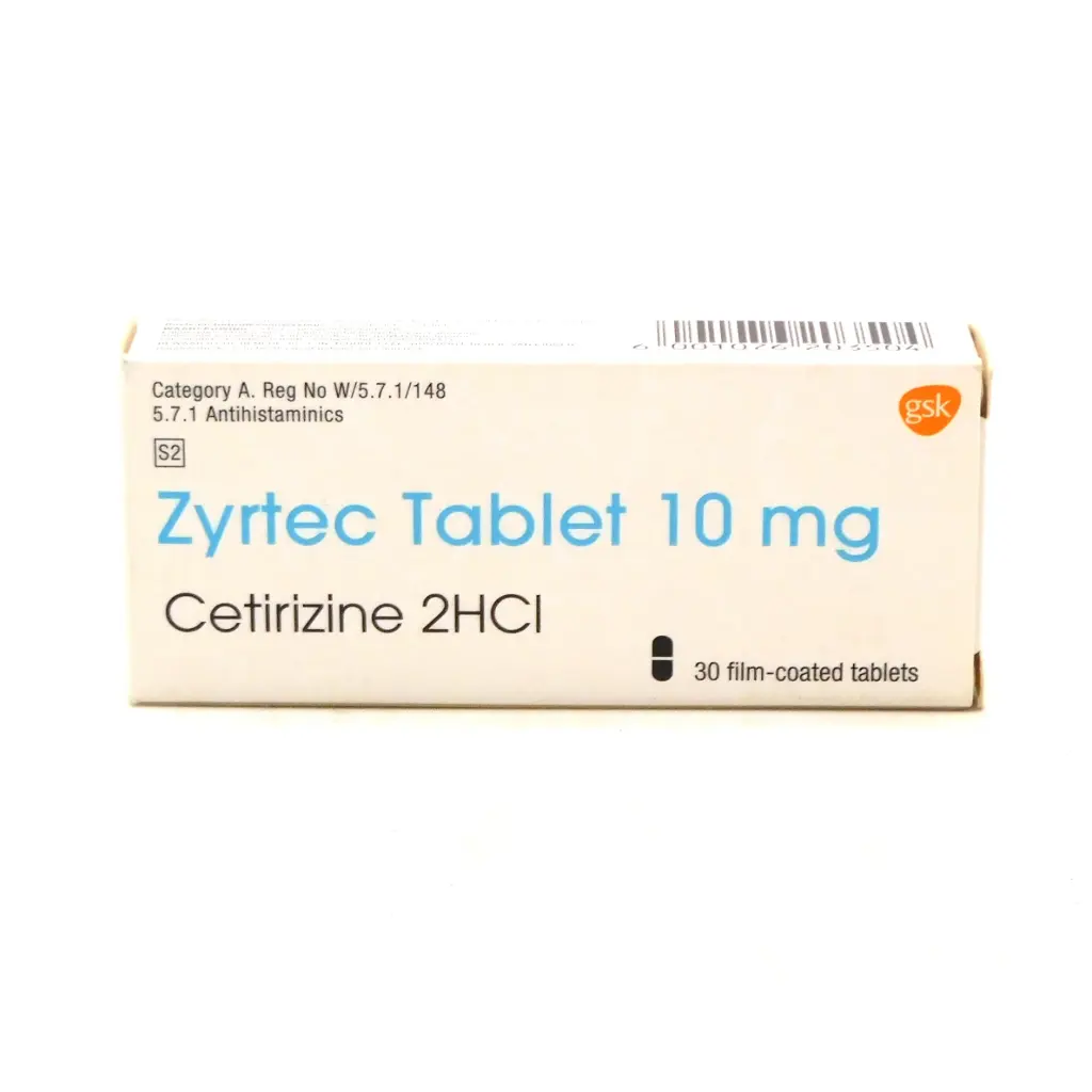 Cetirizine 10mg Tablets (Zyrtec) 