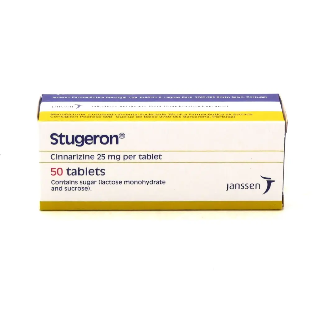 Cinnarizine 25mg Tablets (Stugeron)