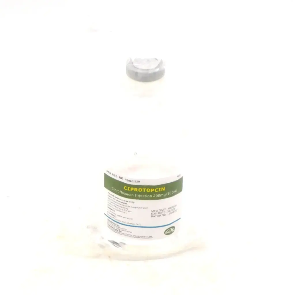 Ciprofloxacin 200mg/100ml Infusion Bottle (Ciprotopcin)