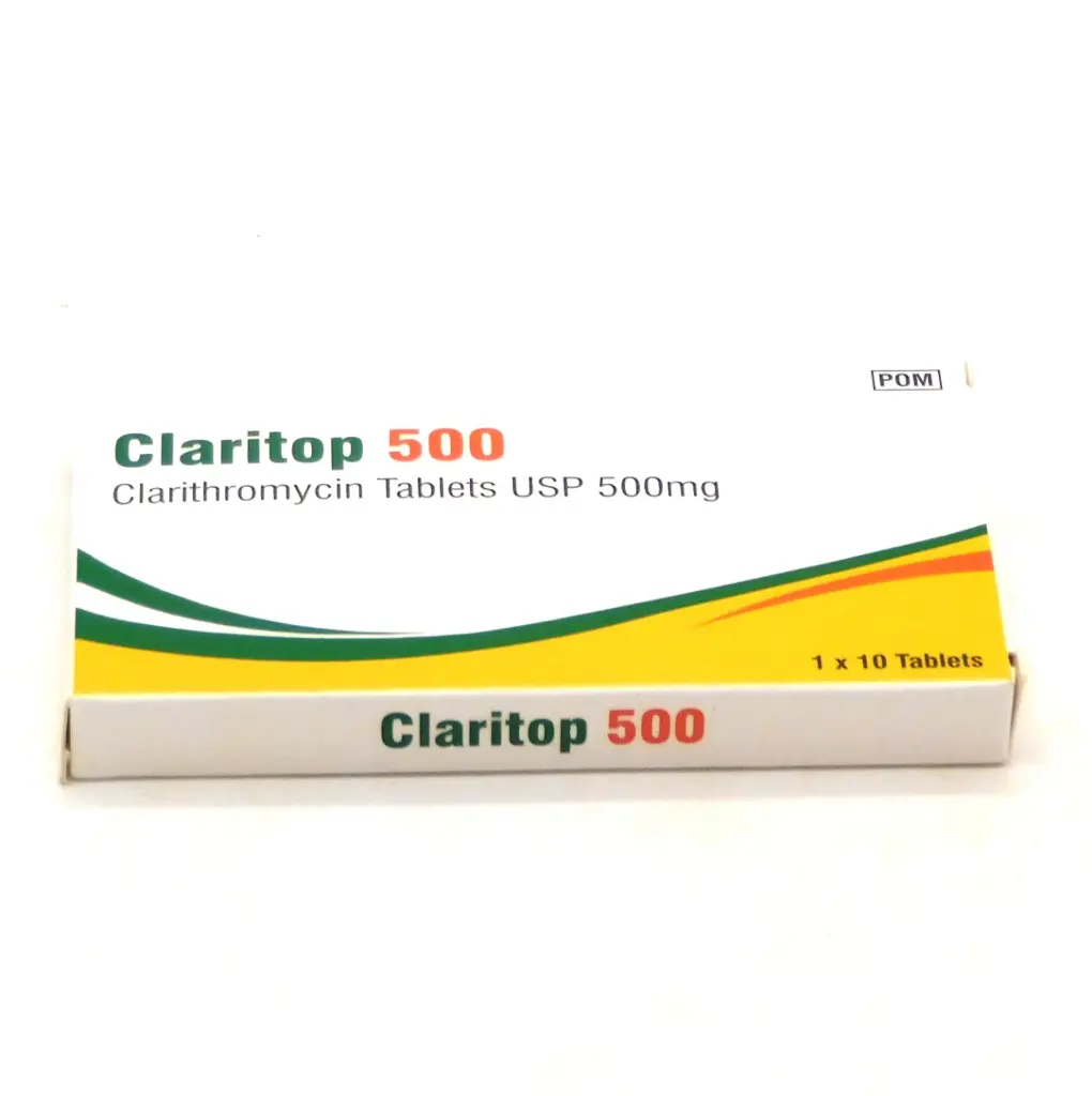 Clarithromycin 500mg Tablets (Claritop 500)