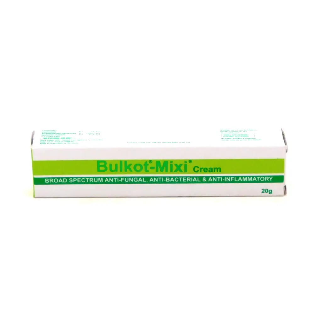 Clotrimazole/Beclomethasone/Gentamycin 1%/0.025%/0.1%w/w Cream 20g (Bulkot Mixi)