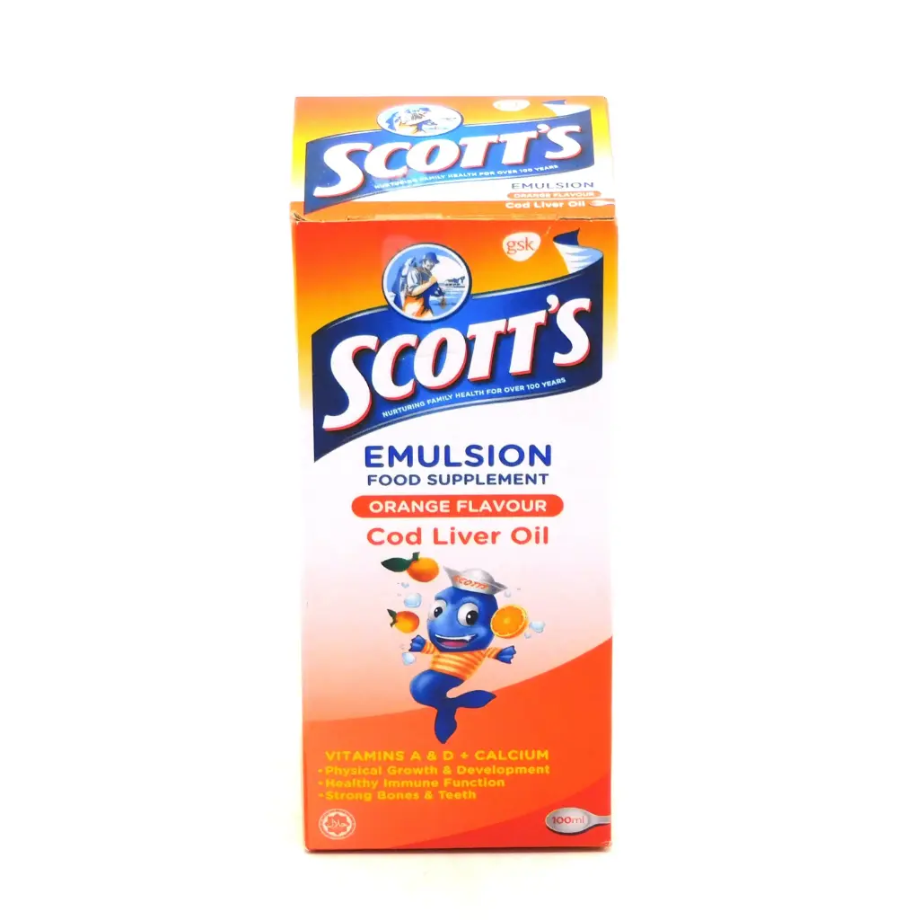 Cold Liver Oil 100ml (Scotts Emulsion Orange)