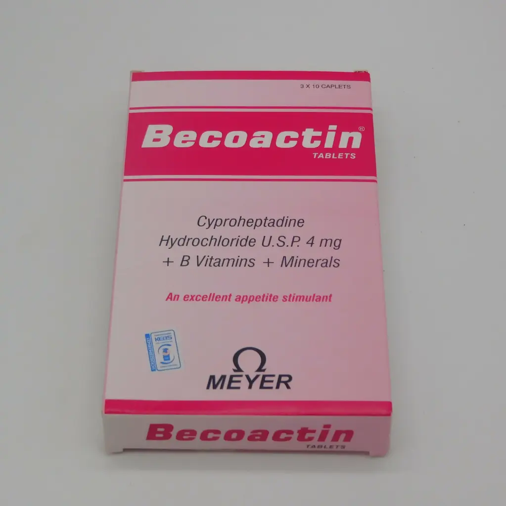 Cyproheptadine Hcl 4mg Caplets (Becoactin)