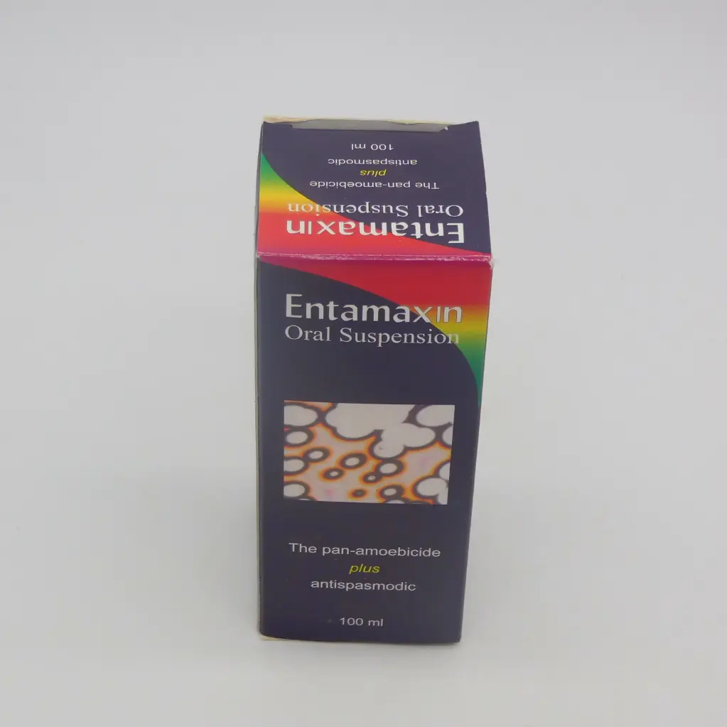 Diloxanide/Metronidazole/Dicyclomine 250mg/200mg/10mg/10ml Suspension 100ml (Entamaxin)