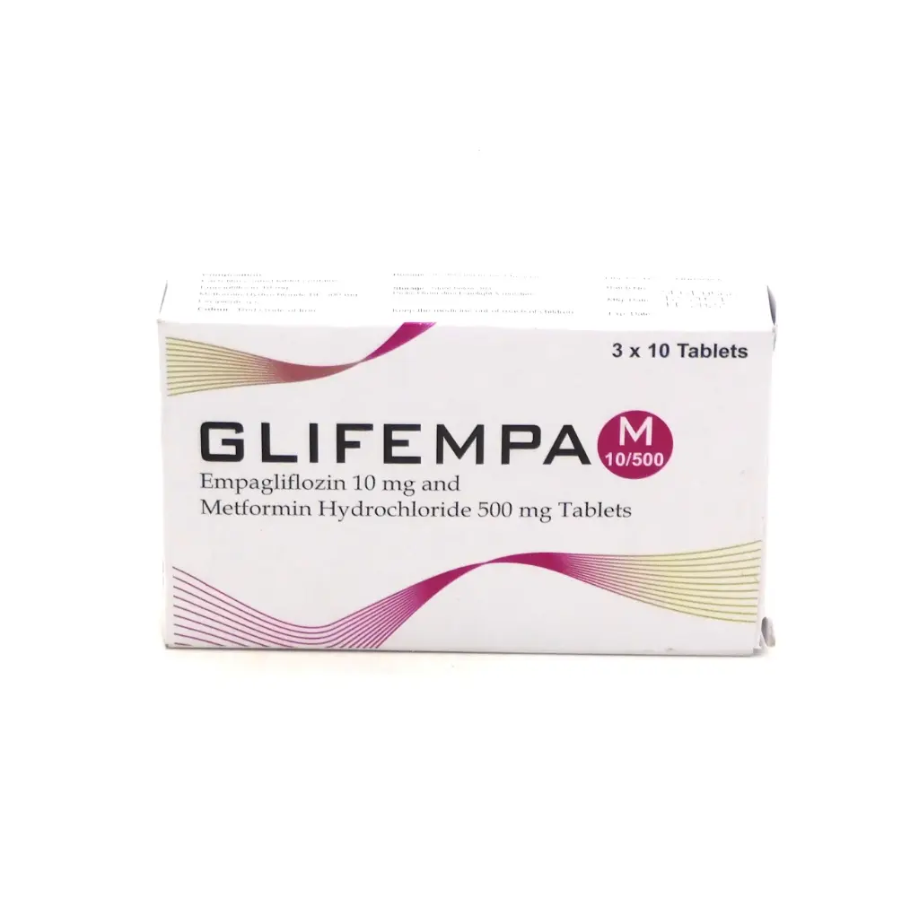 Empagliflozin/Metformin 10/500mg Tablets (Glifempa-M) 