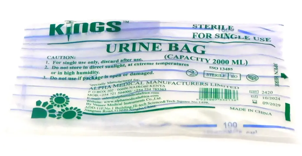 Urine Bags 2 Litre Outlet (Kings)