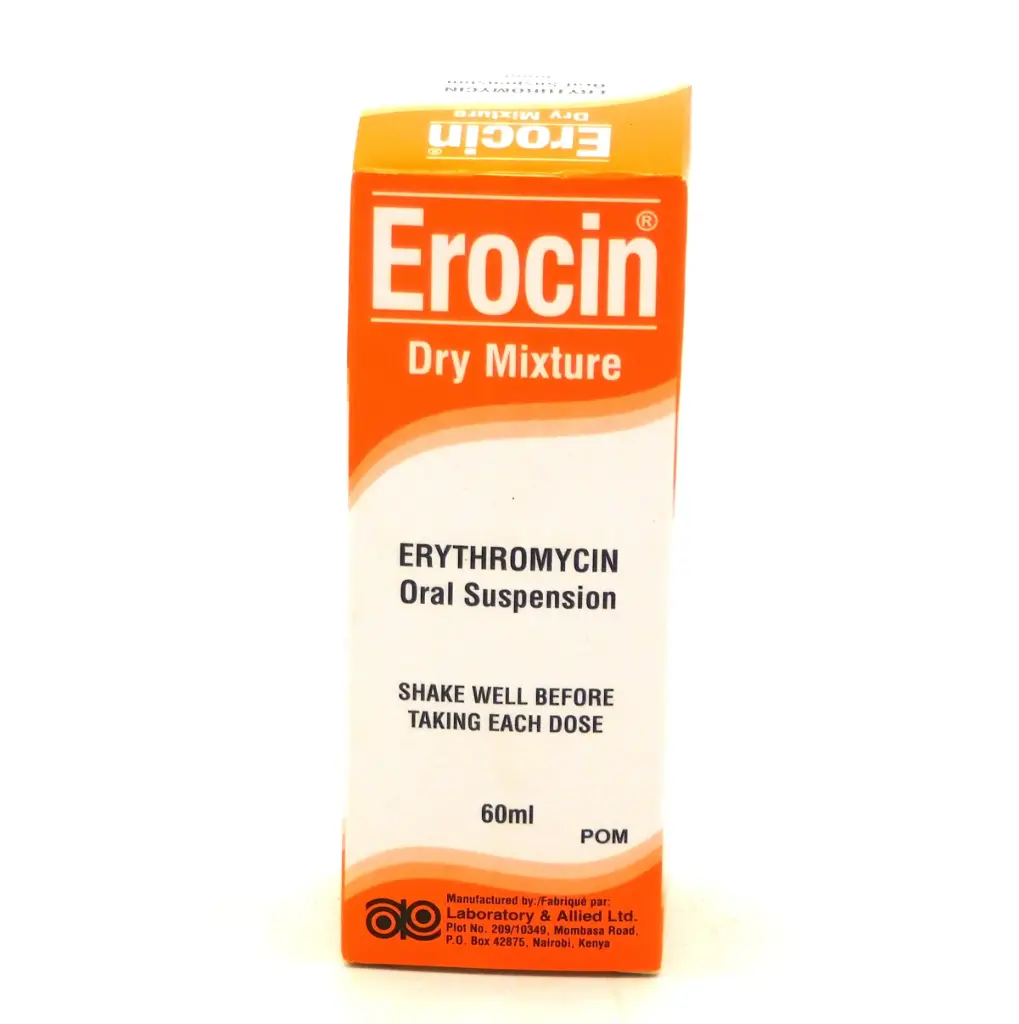 Erythromycin 125mg/5ml Dry Suspension 60ml (Erocin)