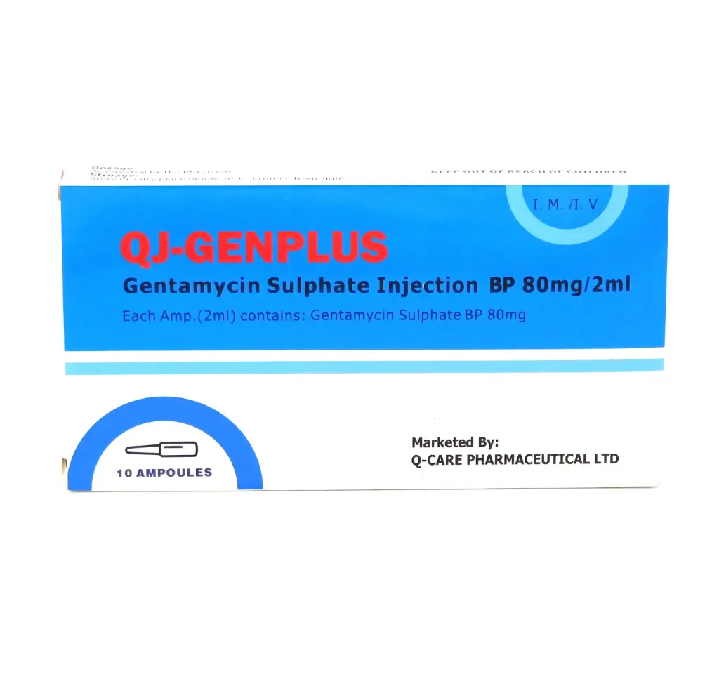 Gentamycin Injection 80mg/2ml (Qj Genplus)