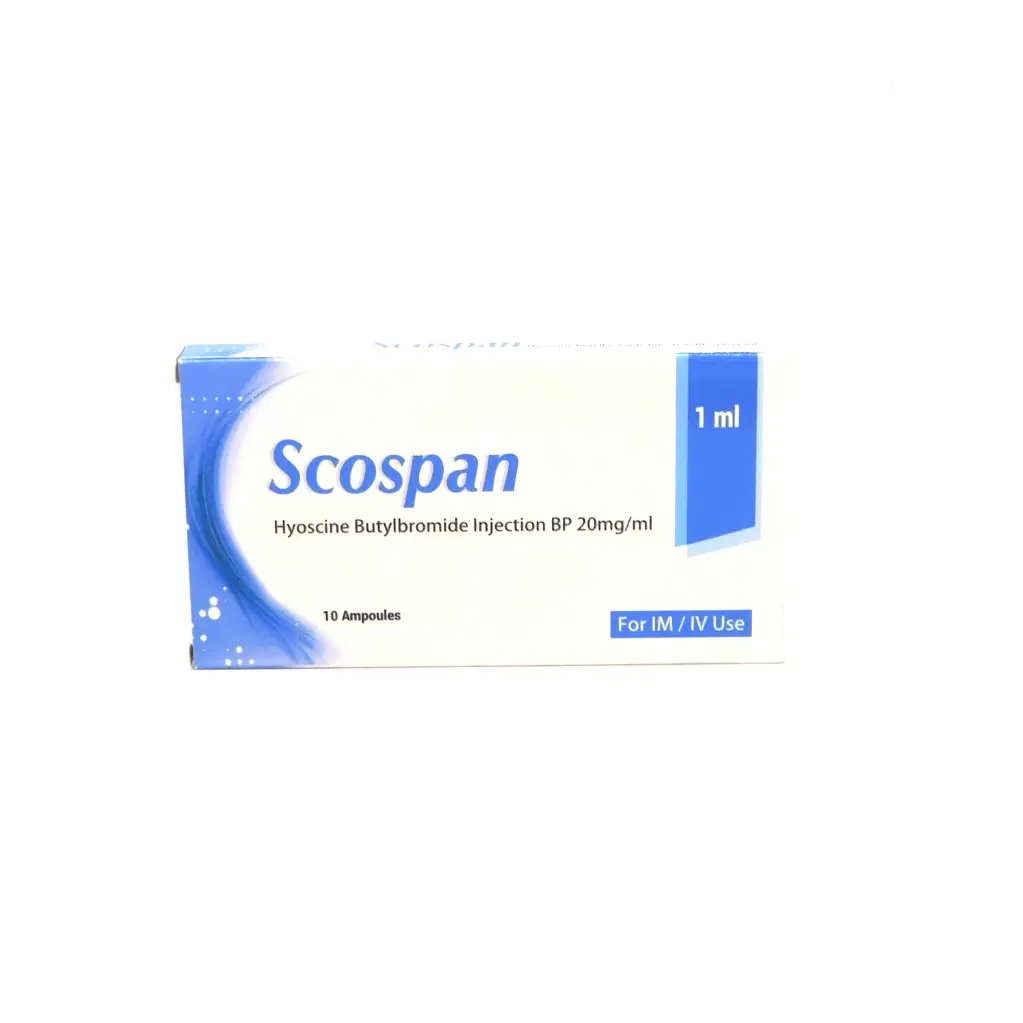 Hyoscine N-Butylbromide 20mg/1ml Injection Ampoule (Scospan)