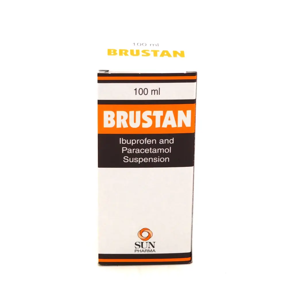 Ibuprofen/Paracetamol 100/125mg/5ml Suspension 100ml (Brustan)