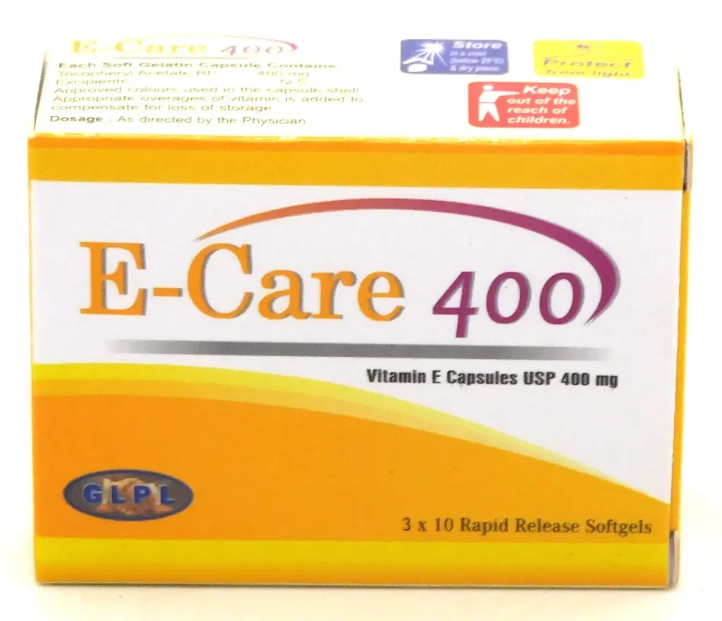 Vitamin E 400mg Capsules (E-Care 400)