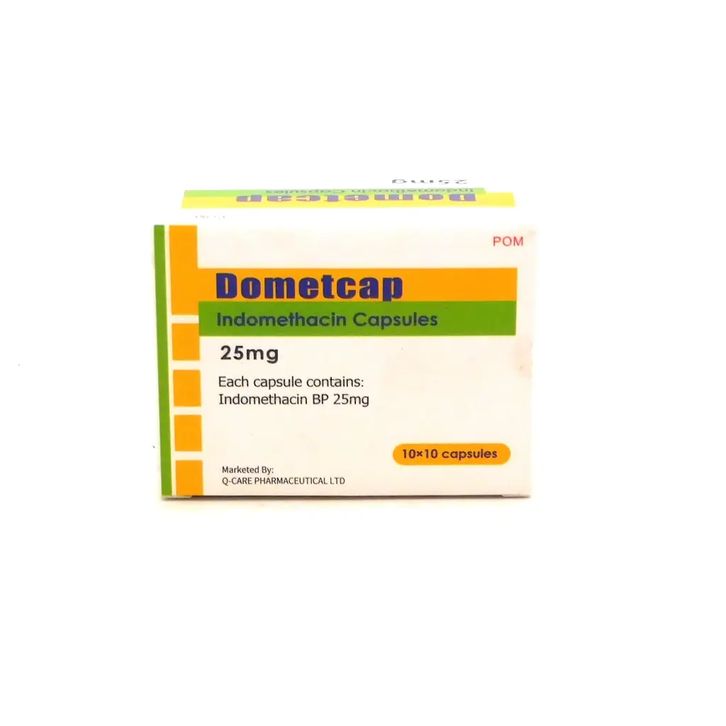 Indomethacin 25mg Capsules (Dometcap)