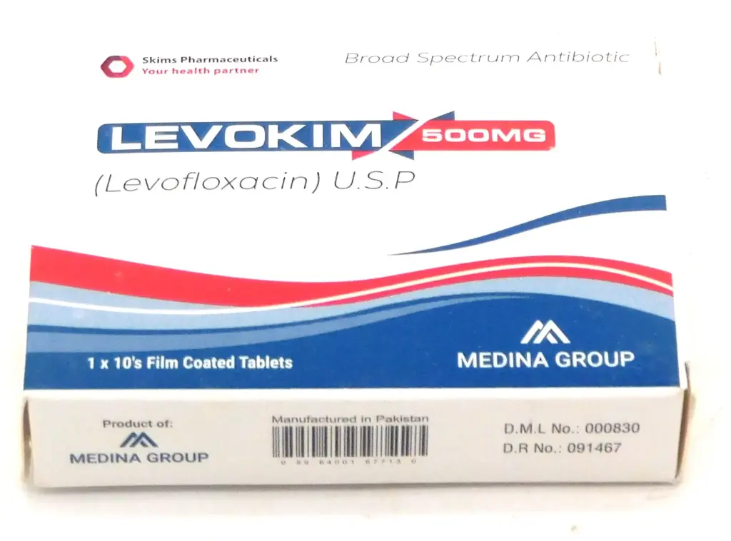 Levofloxacin 500mg Tablets (Levokim)