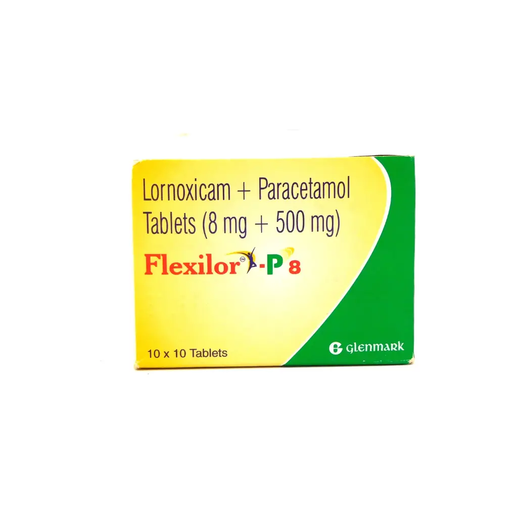 Lornoxicam/Paracetamol 8mg/500mg Tablets (Flexilor-P8)