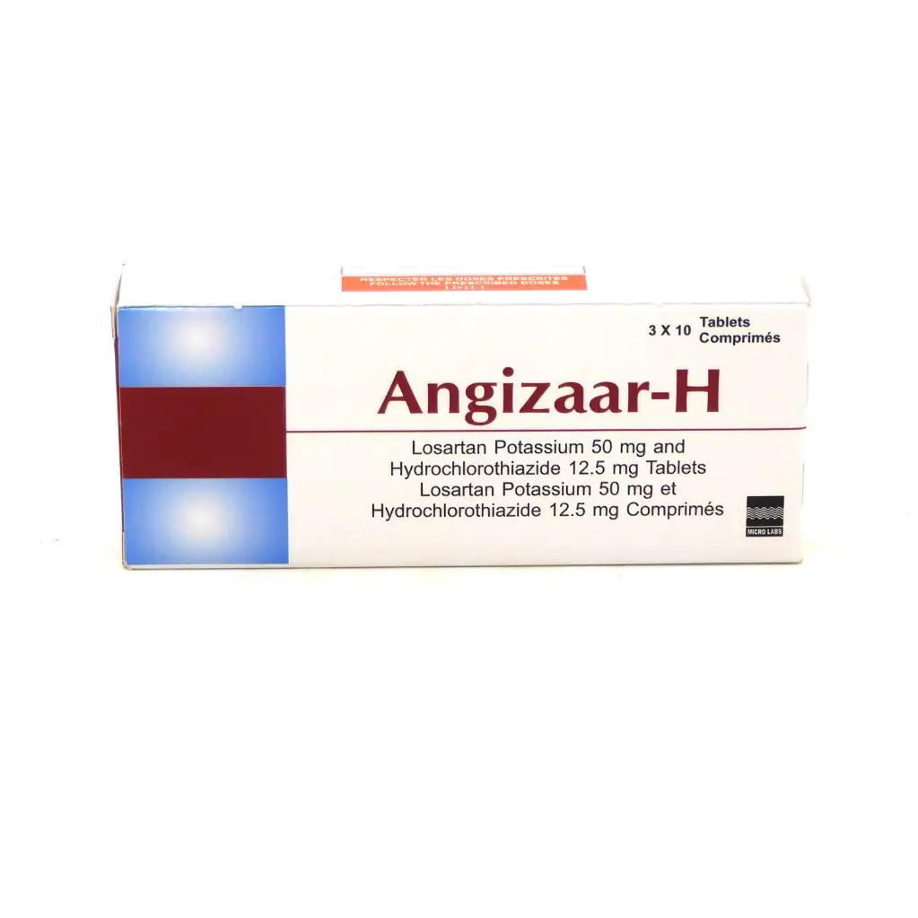 Losartan 50mg/HCTZ 12.5mg Tablets (Angizaar H )